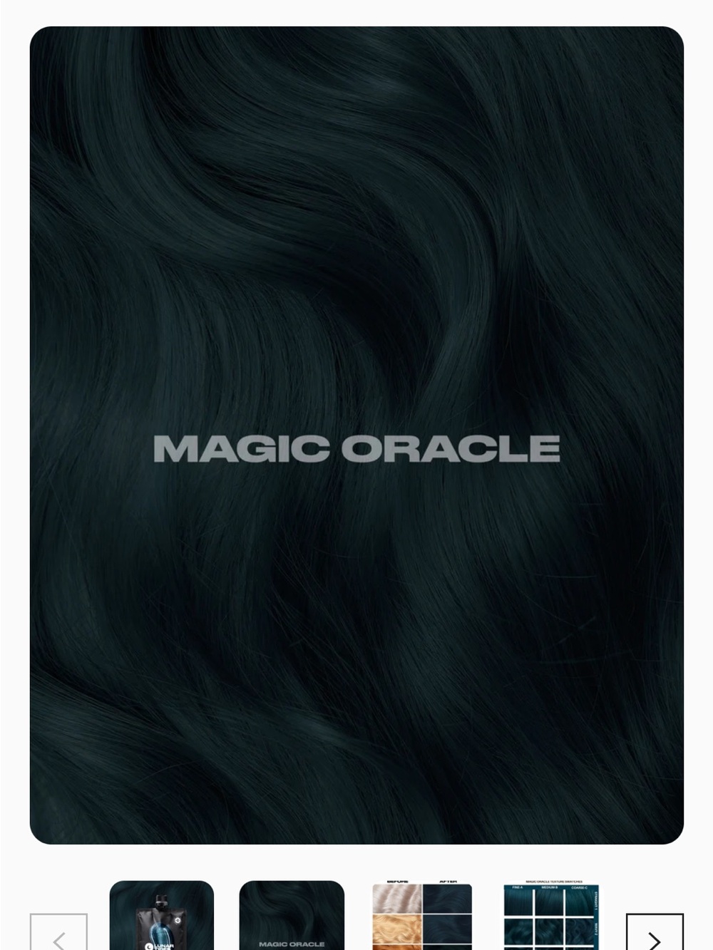 Lunar Tides Magic Oracle hair dye 4 oz sealed New teal black
